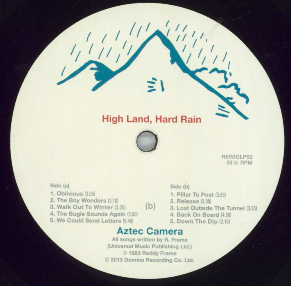 Aztec Camera High Land, Hard Rain UK vinyl LP album (LP record) AZTLPHI817499