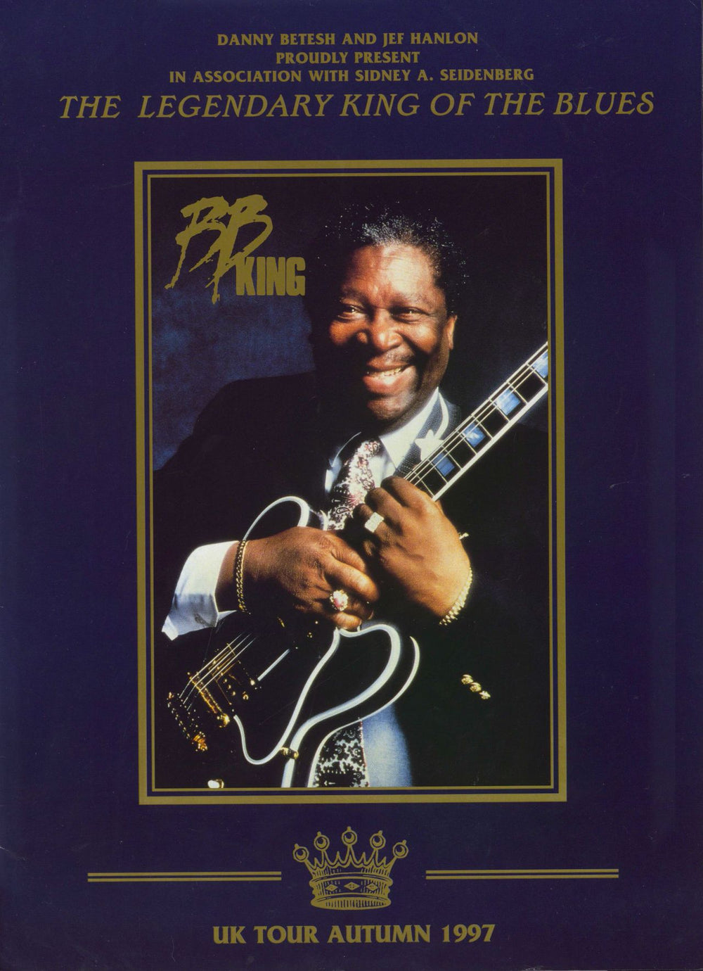 B B King UK Tour 1997 + Ticket Stub UK tour programme TOUR PROGRAMME