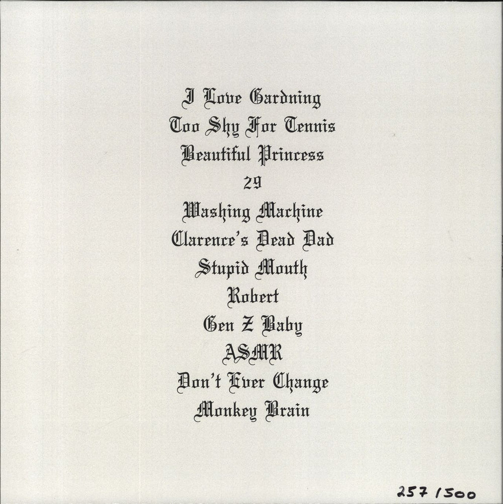 Baby Dave Monkey Brain - Grey Marbled Vinyl - Autographed UK vinyl LP album (LP record)