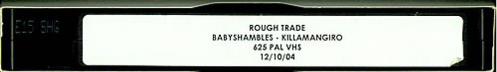 Babyshambles Killamangiro UK Promo video (VHS or PAL or NTSC) PROMO VIDEO