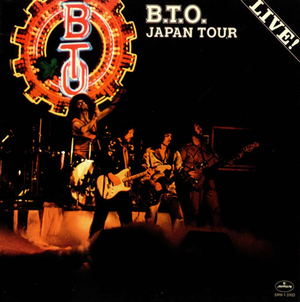 Bachman Turner Overdrive Japan Tour Canadian Promo vinyl LP album (LP record) SRM-1-3703