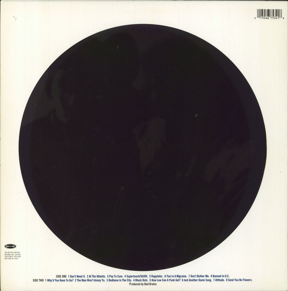 Bad Brains Black Dots US vinyl LP album (LP record) BN8LPBL832027