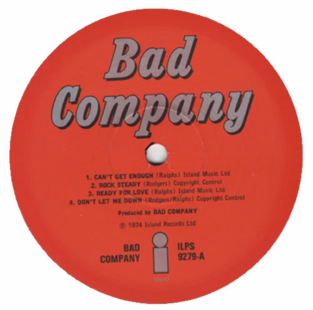 Bad Company Bad Company - 2nd - EX UK vinyl LP album (LP record) BCOLPBA127358