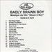 Badly Drawn Boy Musique Du Film 'About A Boy' French Promo CD-R acetate CD-R ACETATE