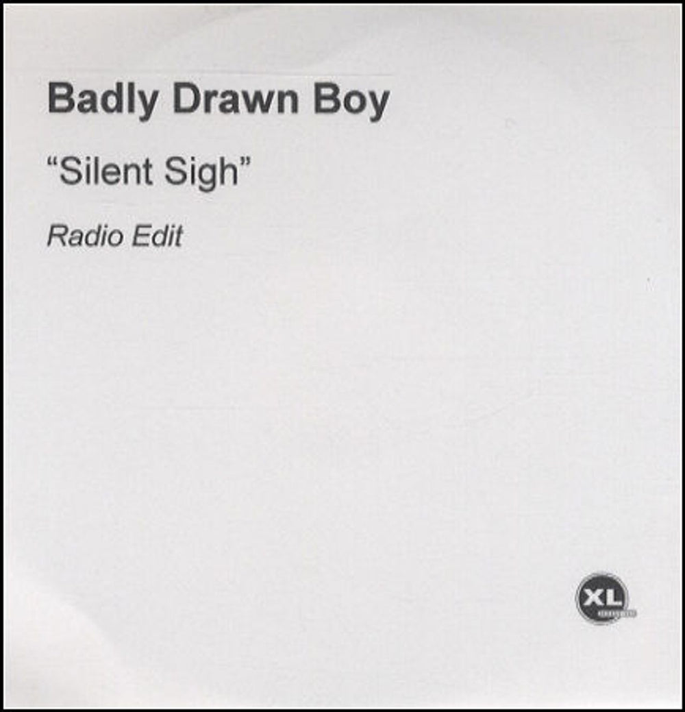 Badly Drawn Boy Silent Sigh UK Promo CD-R acetate CDR ACETATE