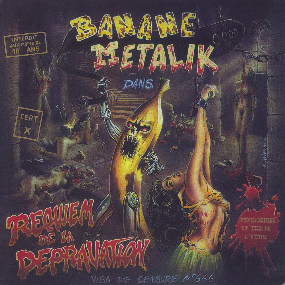 Banane Metalik Requiem De La Depravation - Silver Vinyl US vinyl LP album (LP record) DRR001LP