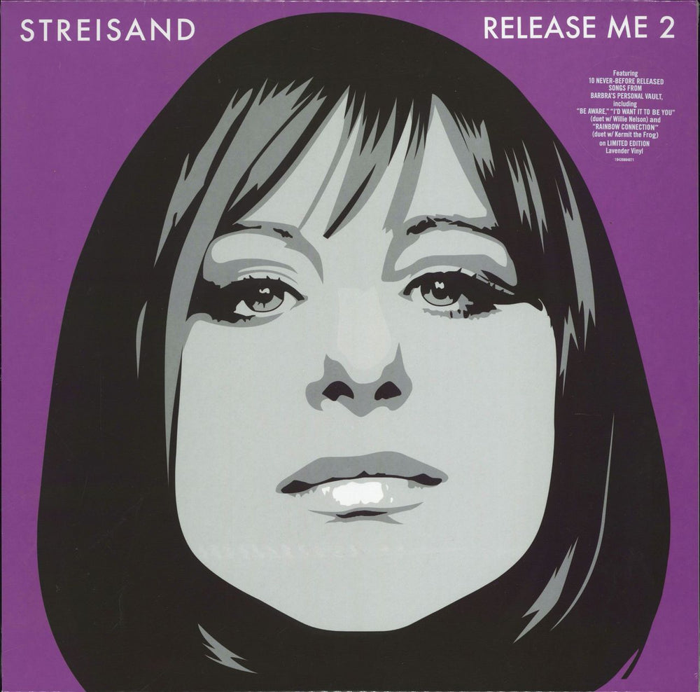 Barbra Streisand Release Me 2 - Lavender Vinyl - Sealed UK vinyl LP album (LP record) 19439884071