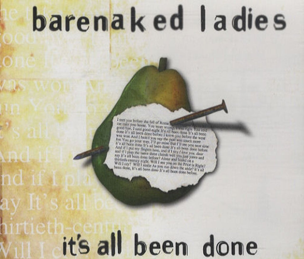 Barenaked Ladies It's All Been Done UK CD single (CD5 / 5") W476CD