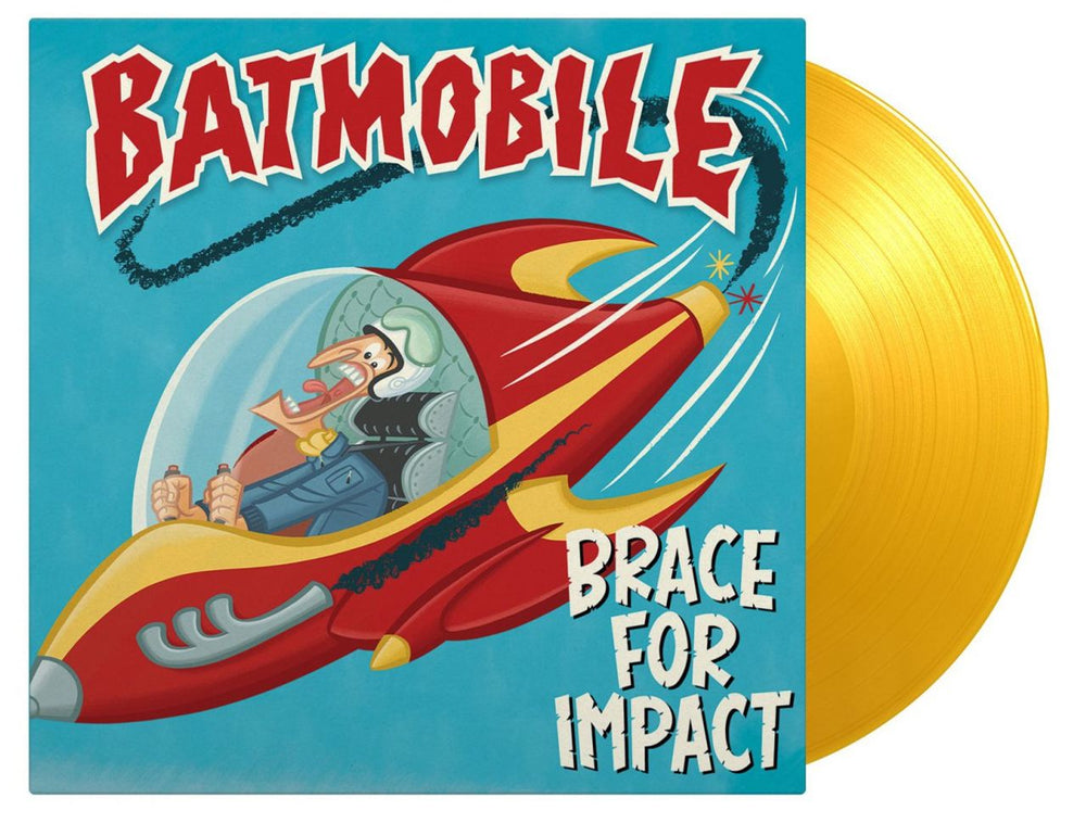 Batmobile Brace For Impact - Yellow Vinyl UK vinyl LP album (LP record) MOVLP3182