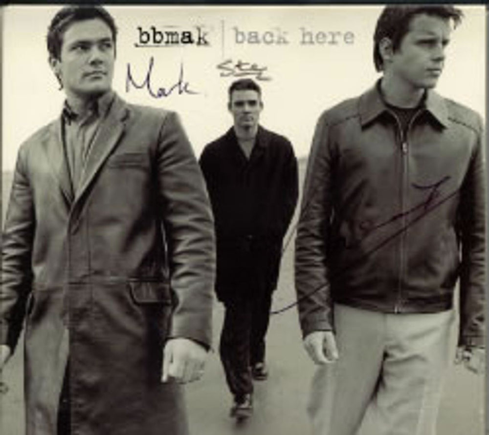 Bbmak Back Here - autographed UK Promo CD single (CD5 / 5") KBBC5BA188181