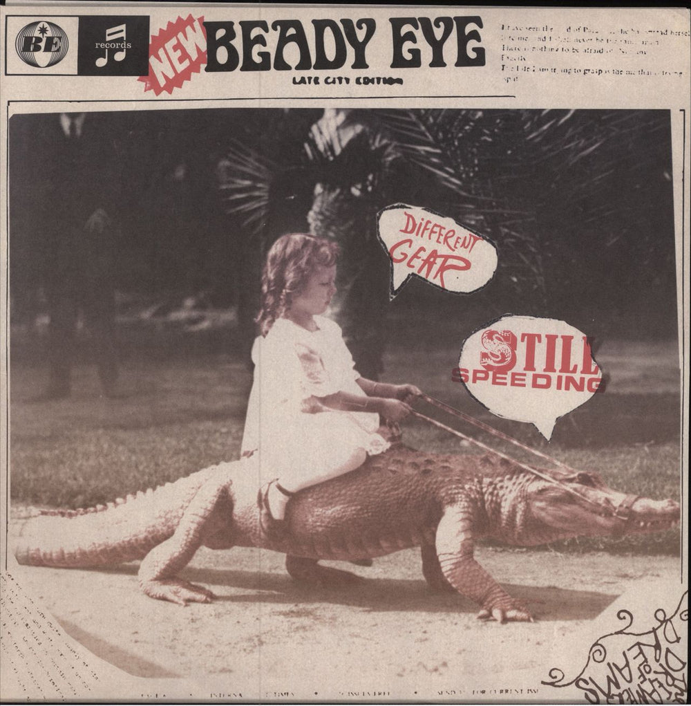 Beady Eye Different Gear, Still Speeding UK 2-LP vinyl record set (Double LP Album) BEADYLP2