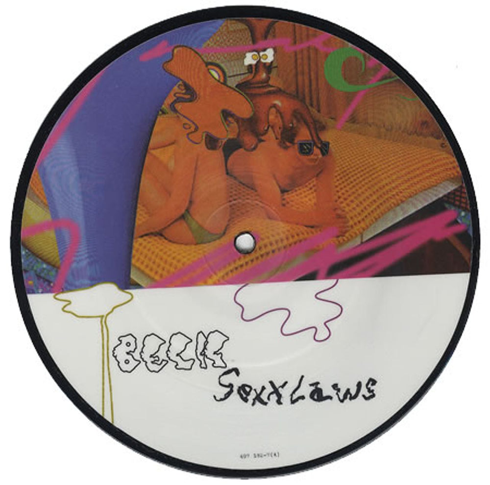 Beck Sexxlaws UK 7" vinyl picture disc (7 inch picture disc single) 497182-7