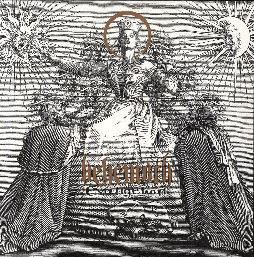 Behemoth Evangelion - Clear & Black Splatter Vinyl  + Poster US vinyl LP album (LP record) MB251796