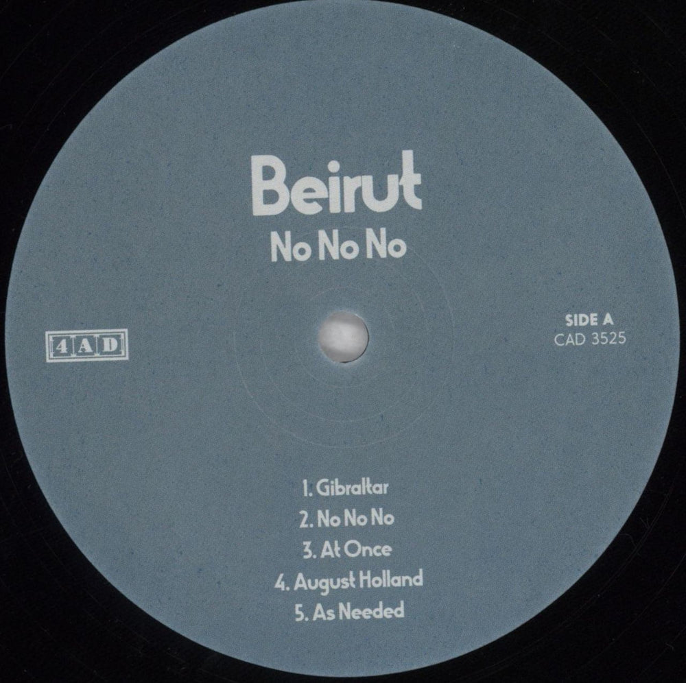 Beirut No No No UK vinyl LP album (LP record) BI1LPNO825403