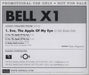 Bell X1 Eve, The Apple Of My Eye US Promo CD single (CD5 / 5") YEP-BELL1