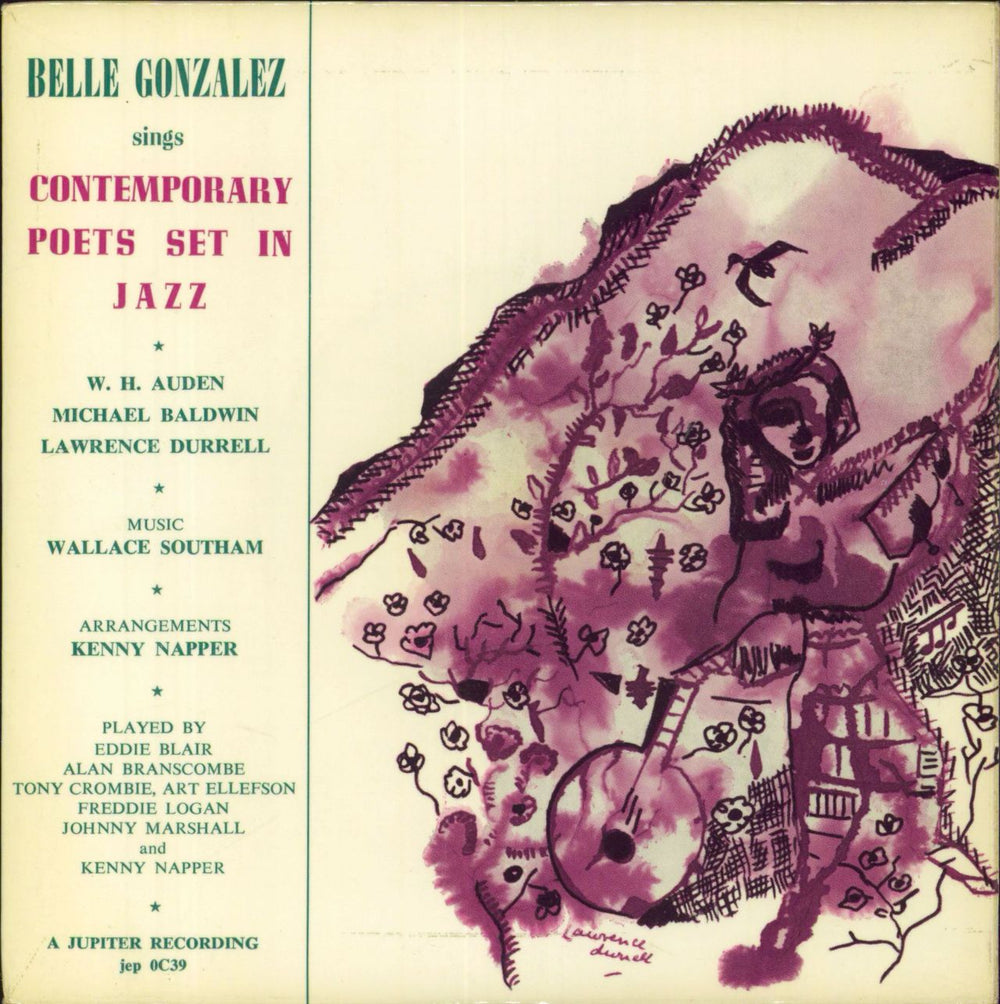 Belle Gonzalez Contemporary Poets Set In Jazz UK 7" vinyl single (7 inch record / 45) JEPOC39