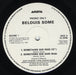 Belouis Some Something She Said UK Promo 12" vinyl single (12 inch record / Maxi-single) BSOME1