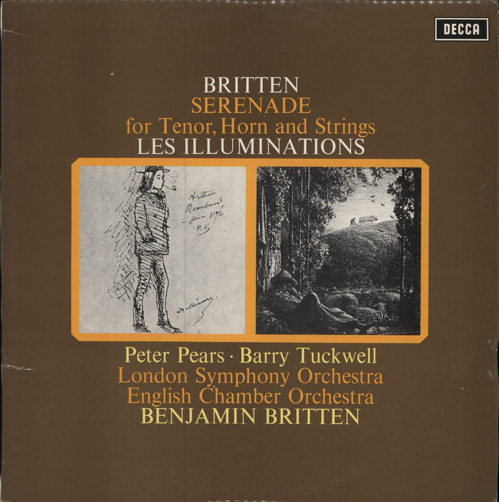 Benjamin Britten Serenade For Tenor, Horn And Strings / Les Illuminations UK vinyl LP album (LP record) SXL6449