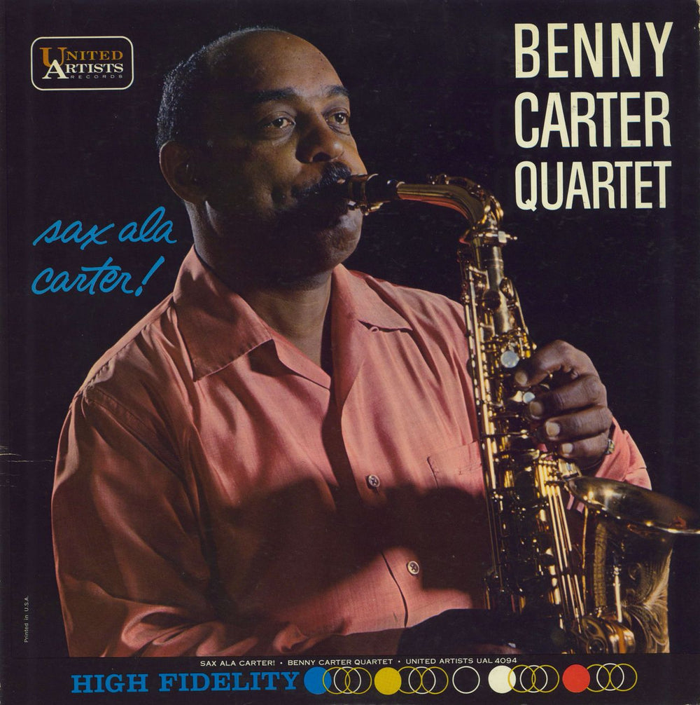 Benny Carter Sax A La Carter! US vinyl LP album (LP record) UAL4094