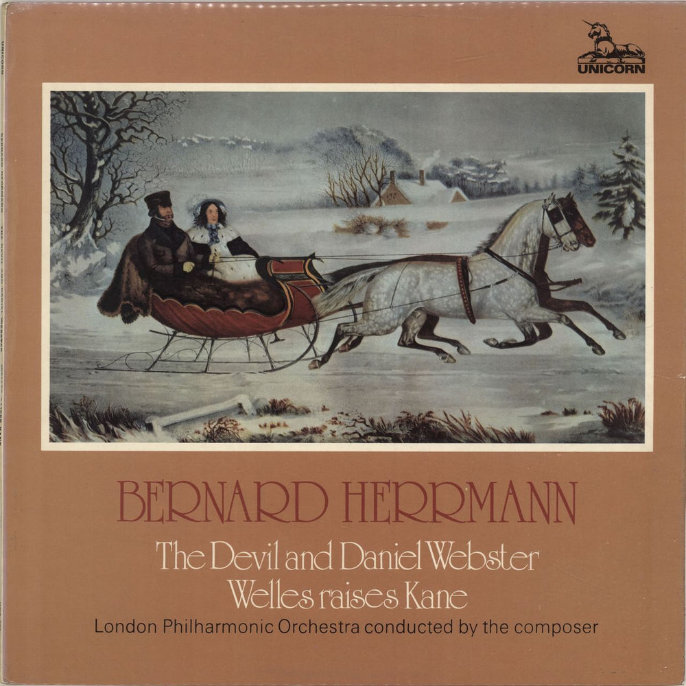 Bernard Herrmann The Devil And Daniel Webster / Welles Raises Kane UK vinyl LP album (LP record) UNS237