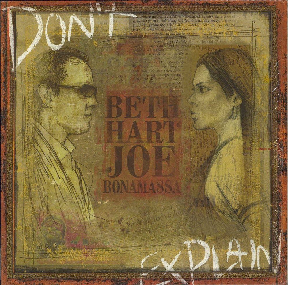 Beth Hart & Joe Bonamassa Don't Explain - Shrink UK vinyl LP album (LP record) PRD73501