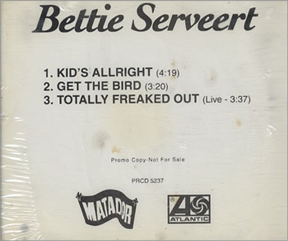 Bettie Serveert Kid's Alright US CD single (CD5 / 5") BSVC5KI361507