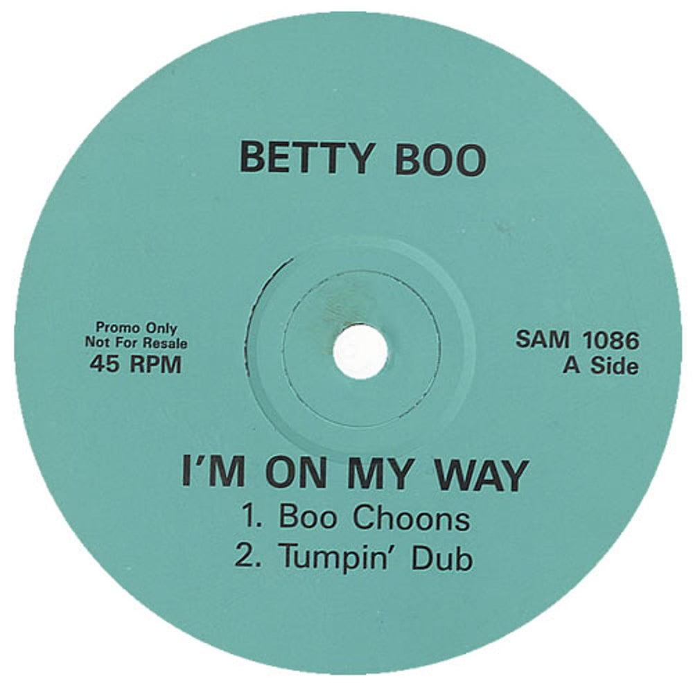 Betty Boo I'm On My Way UK Promo 12" vinyl single (12 inch record / Maxi-single) SAM1086