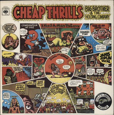 Big Brother & The Holding Company Cheap Thrills - EX UK vinyl LP album (LP record) 63392