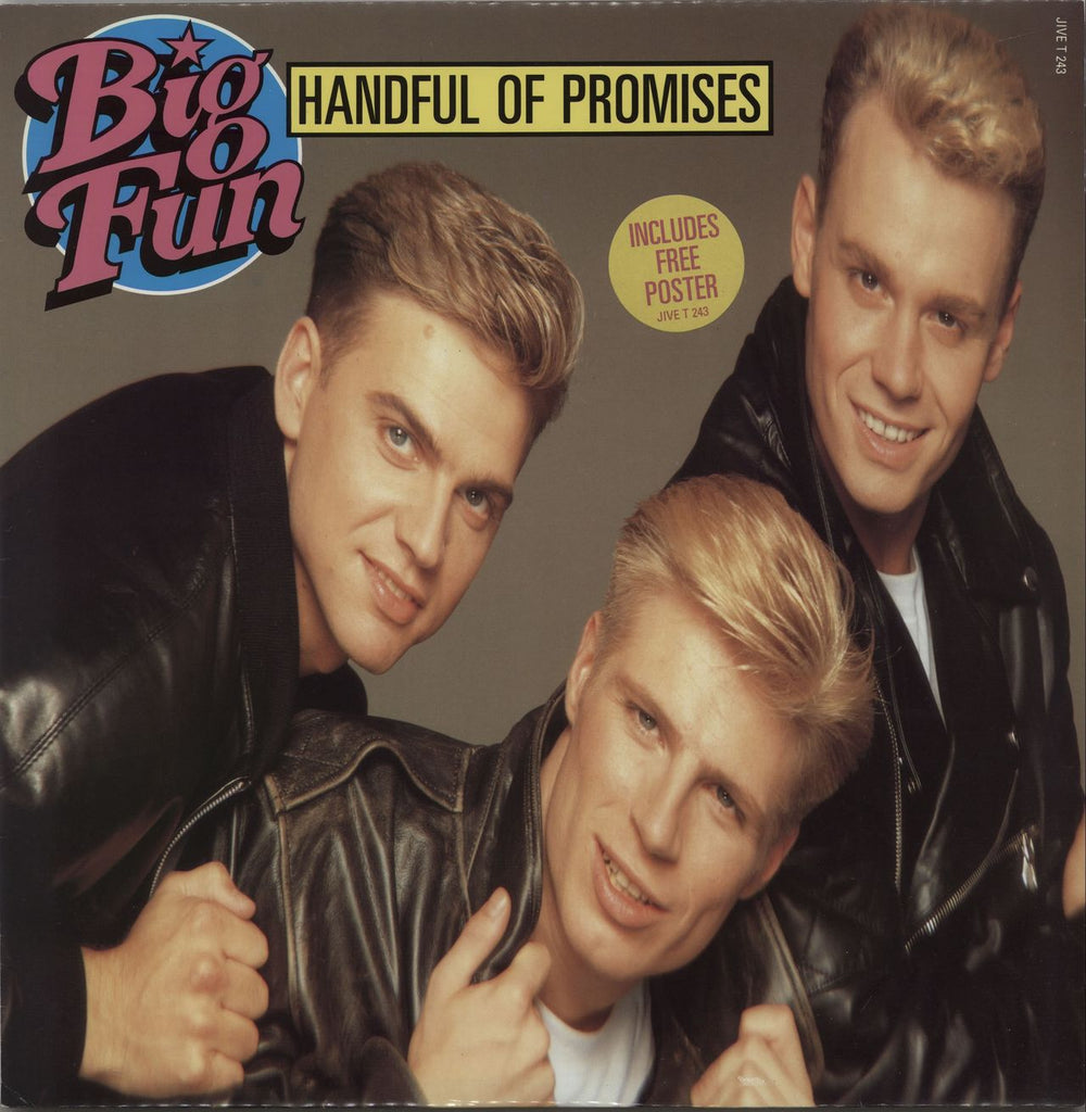 Big Fun Handful Of Promises + Poster UK 12" vinyl single (12 inch record / Maxi-single) JIVET243