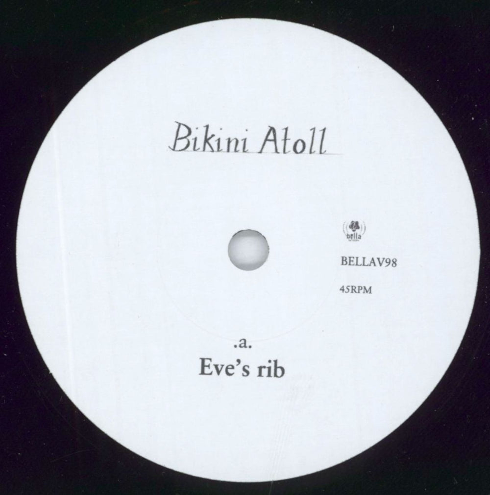 Bikini Atoll Eve's Rib UK 7" vinyl single (7 inch record / 45) BK107EV817436