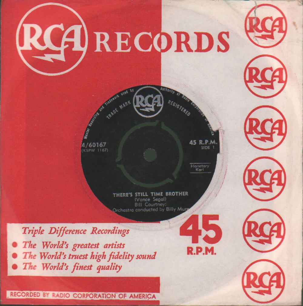 Bill Courtney There's Still Time Brother New Zealand 7" vinyl single (7 inch record / 45) 4/60167