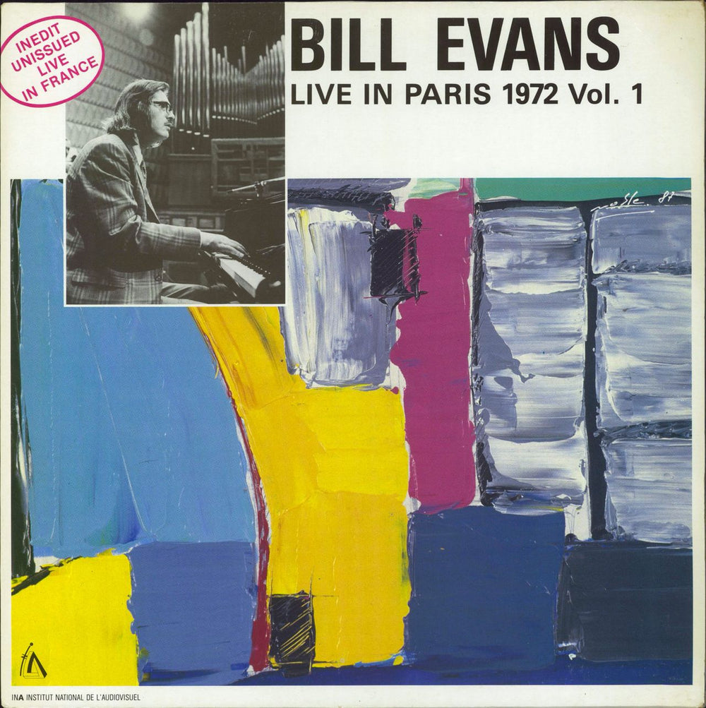 Bill Evans (Piano) Live In Paris 1972 Vol. 1 French vinyl LP album (LP record) FC107