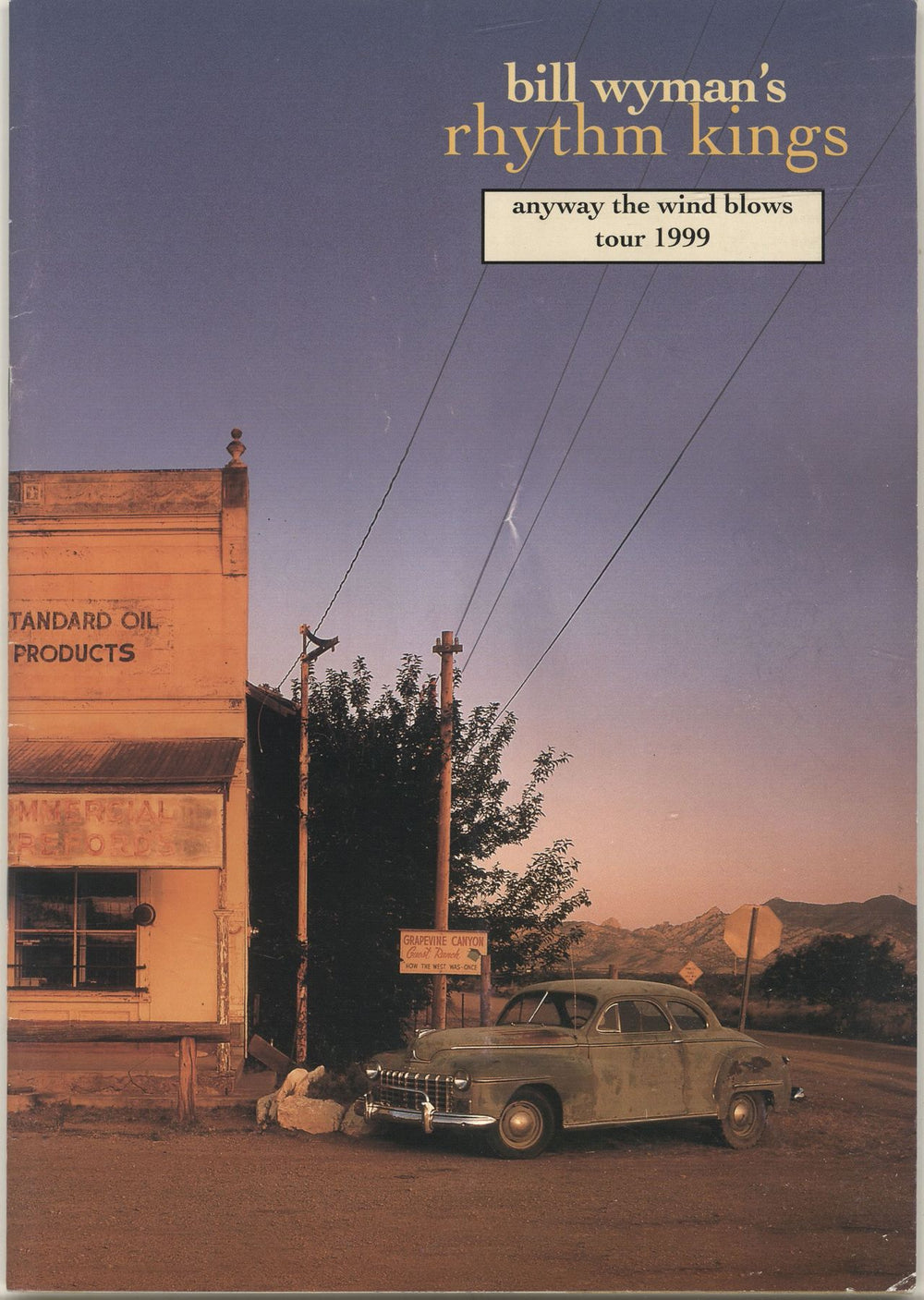 Bill Wyman Anyway The Wind Blows Tour UK tour programme TOUR PROGRAMME