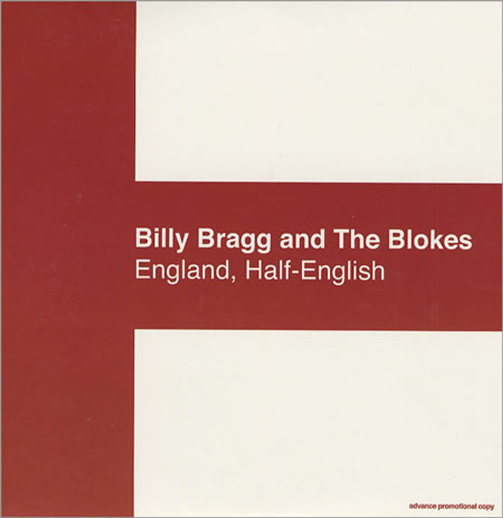 Billy Bragg England, Half-English US Promo CD album (CDLP) PRCD1733