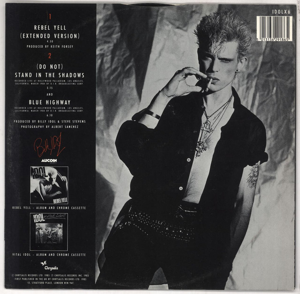 Billy Idol Rebel Yell UK 12" vinyl single (12 inch record / Maxi-single) 5013136291865