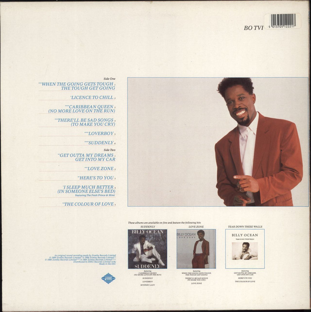 Billy Ocean Greatest Hits - Hype Stickered Sleeve UK vinyl LP album (LP record) 5013705122217