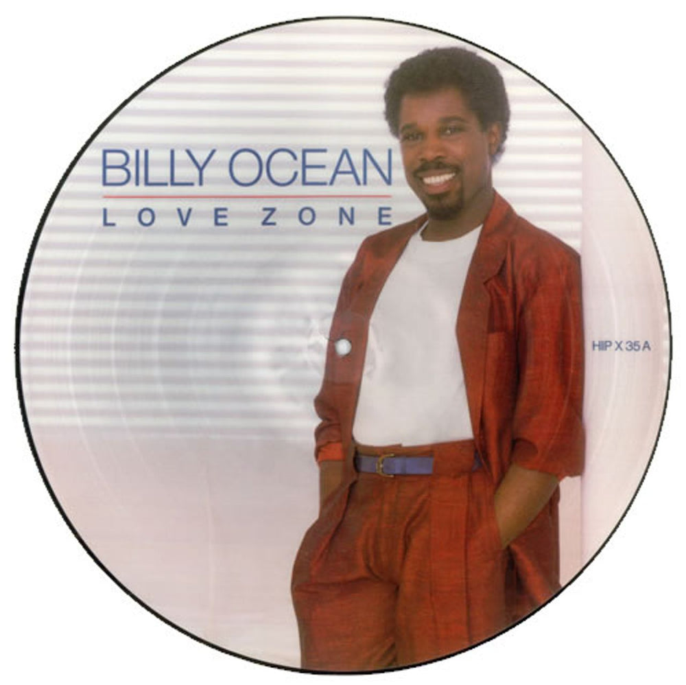 Billy Ocean Love Zone UK picture disc LP (vinyl picture disc album) HIPX35