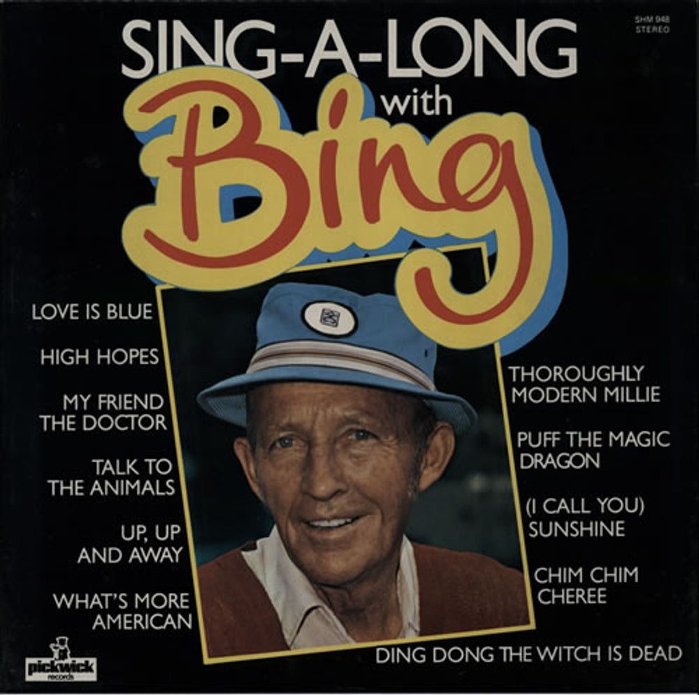 Bing Crosby Sing Along With Bing UK vinyl LP album (LP record) SHM948