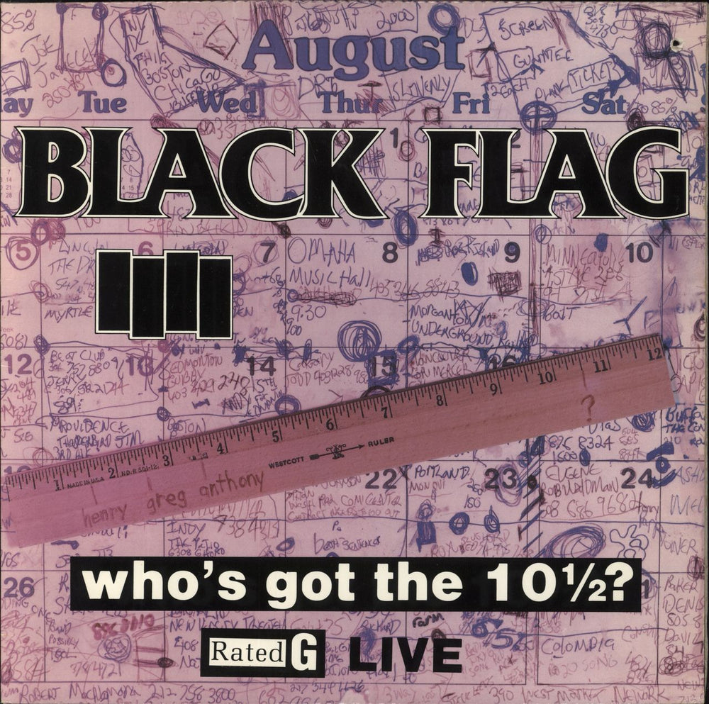 Black Flag Who's Got The 10 1/2? US vinyl LP album (LP record) SST060