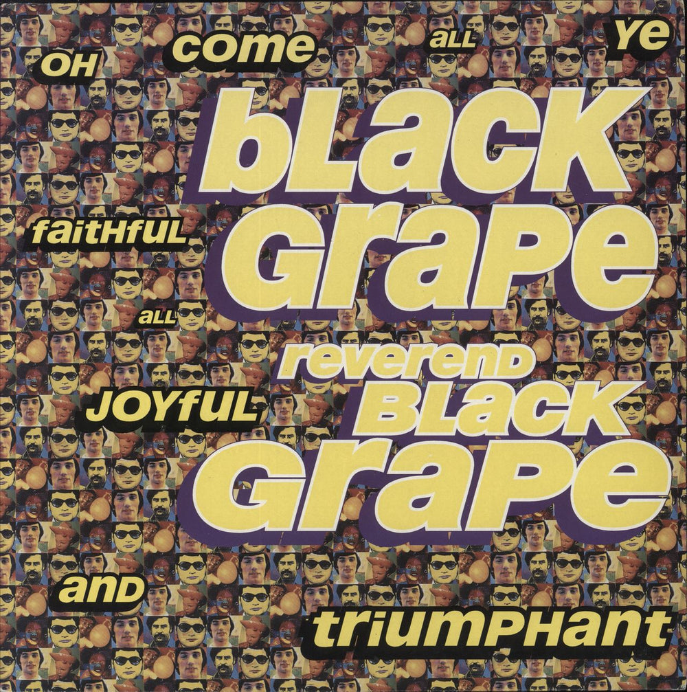 Black Grape Reverend Black Grape + Press Release Card UK 12" vinyl single (12 inch record / Maxi-single) RAXT16