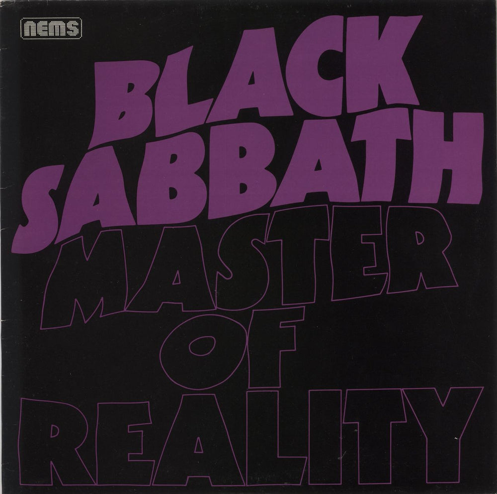 Black Sabbath Master Of Reality - Glossy Sleeve Printed in England Dutch vinyl LP album (LP record) NEL6004