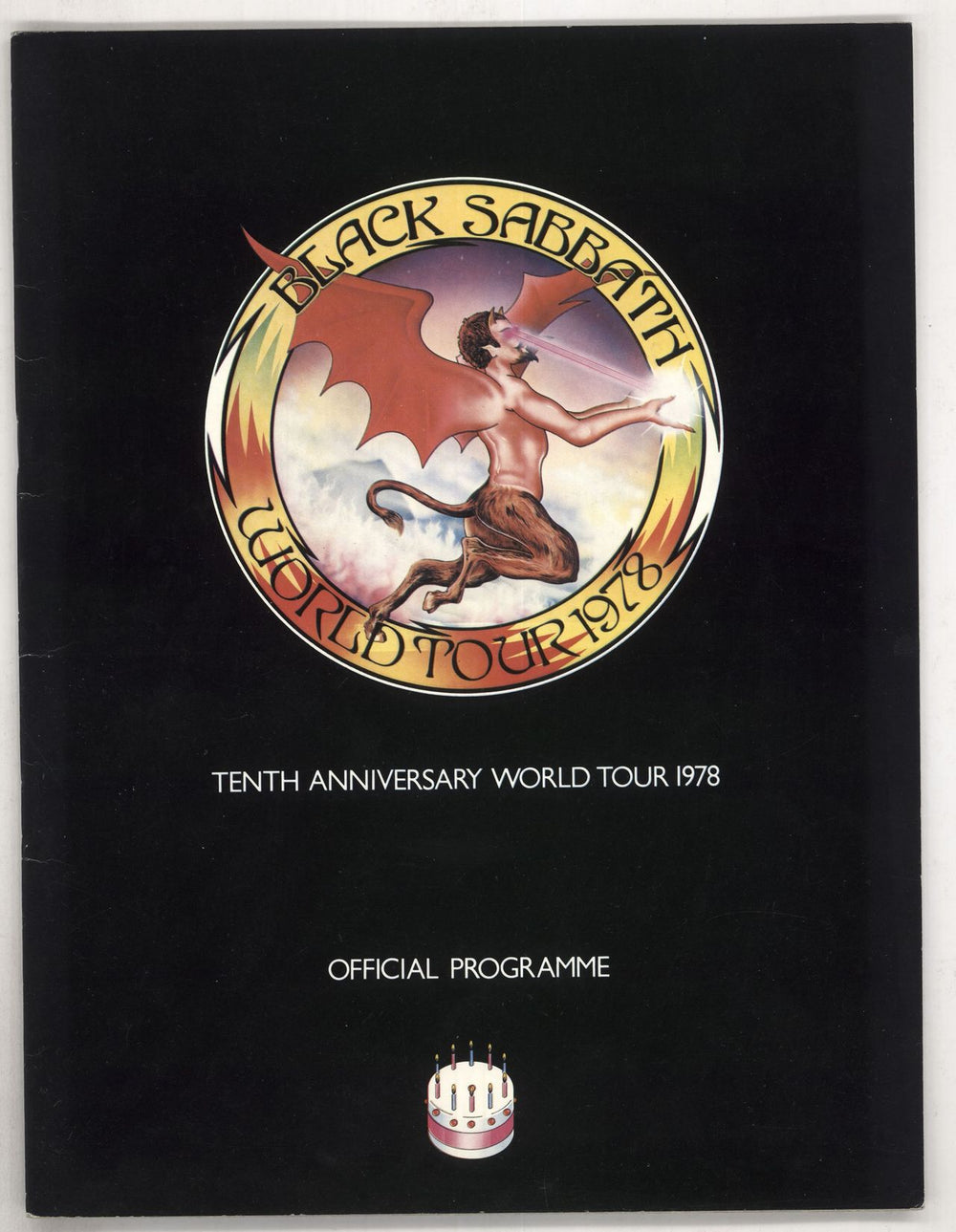 Black Sabbath Tenth Anniversary World Tour 1978 UK tour programme TOUR PROGRAMME
