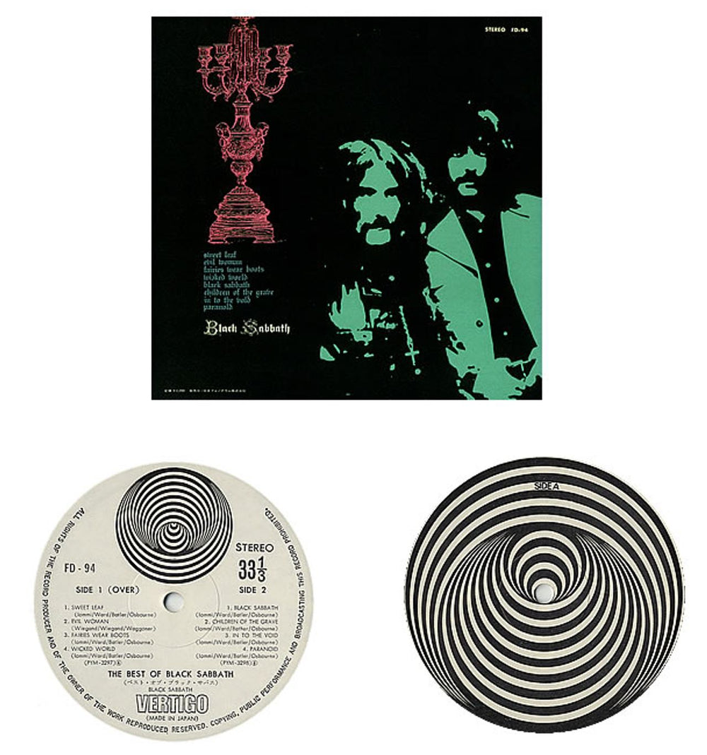 Black Sabbath The Best Of Black Sabbath + obi Japanese Vinyl LP 