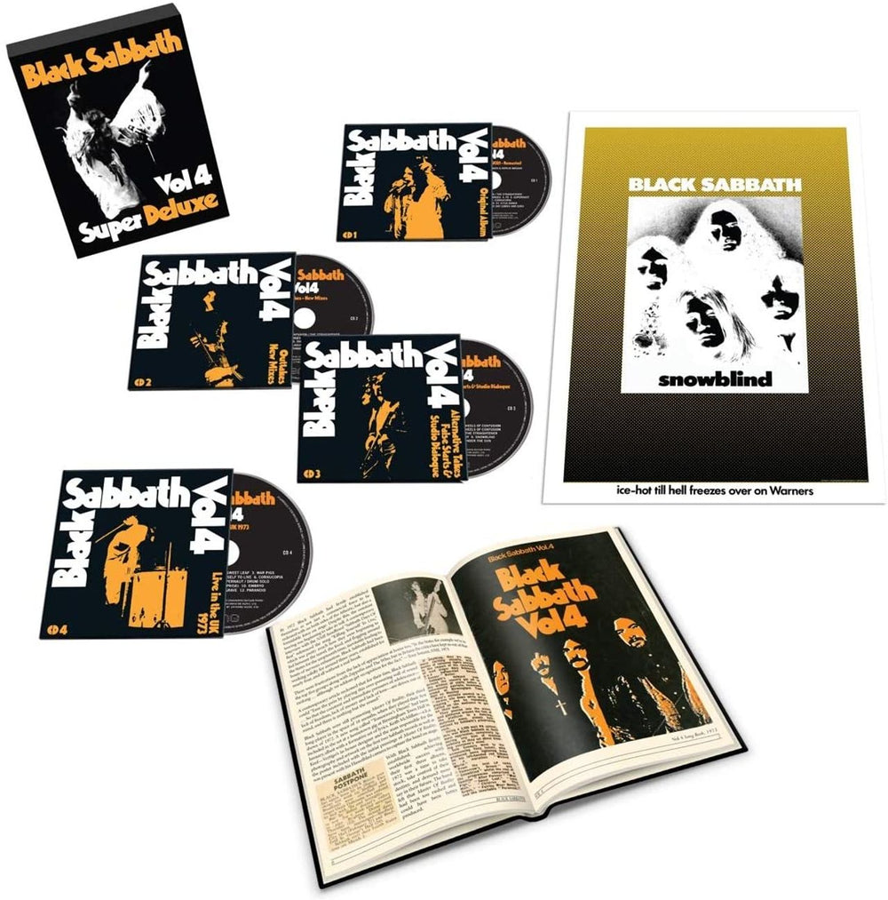 Black Sabbath Vol. 4 - Super Deluxe Edition (4CD) UK CD Album Box Set BLKDXVO789202