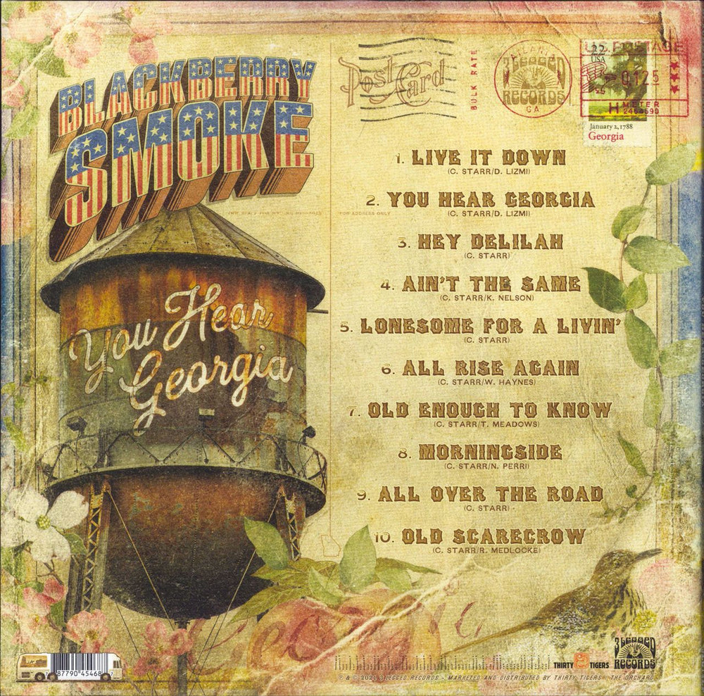 Blackberry Smoke You Hear Georgia - Orange/Red Swirl Vinyl UK 2-LP vinyl record set (Double LP Album)