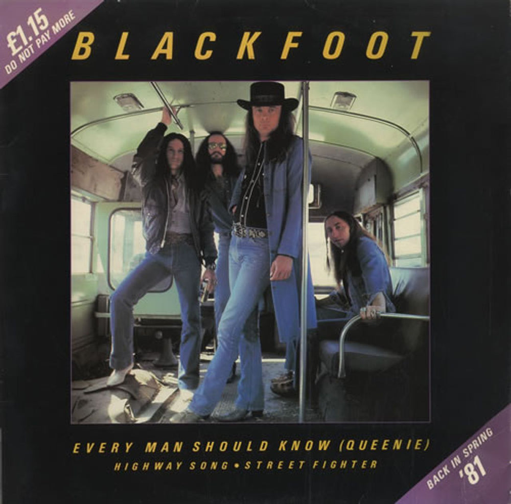 Blackfoot Every Man Should Know (Queenie) UK 12" vinyl single (12 inch record / Maxi-single) K11636T