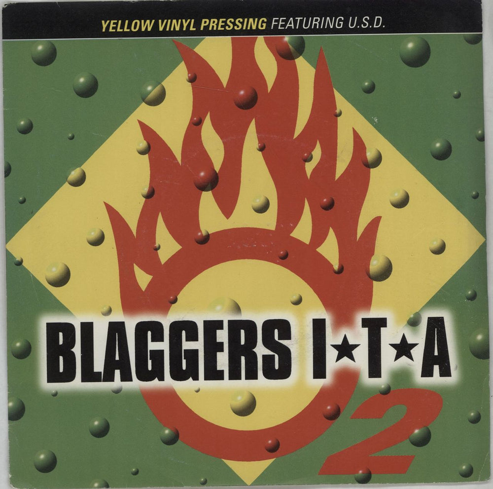 Blaggers ITA Oxygen - Yellow vinyl UK 7" vinyl single (7 inch record / 45) ITAY2