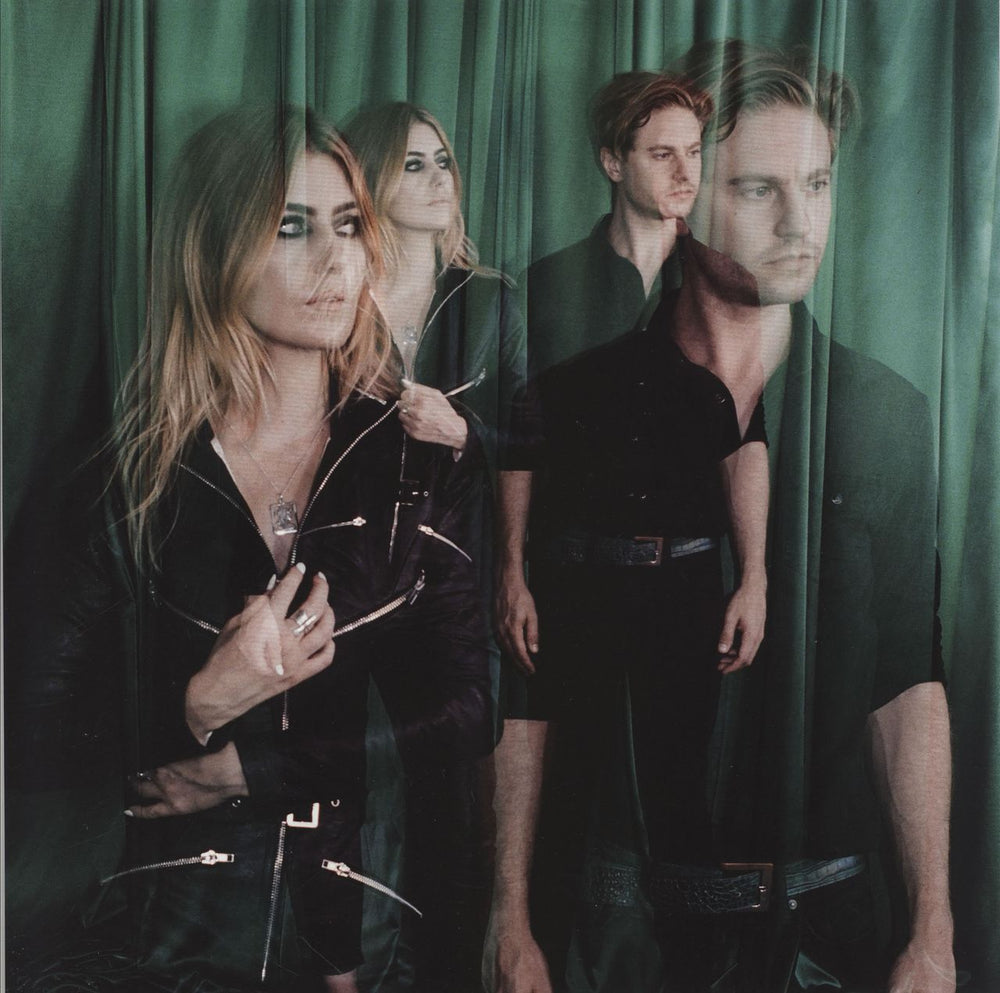 Blood Red Shoes Get Tragic - Green & Black Vinyl + Bonus 7" - Autographed UK vinyl LP album (LP record)