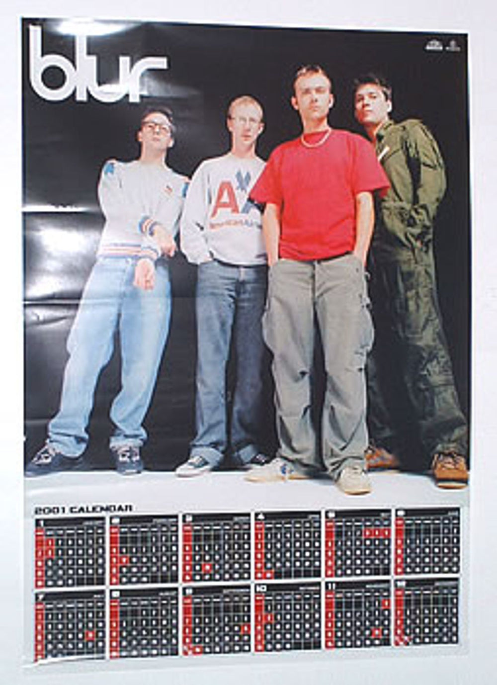 Blur 2001 Calendar US poster POSTER