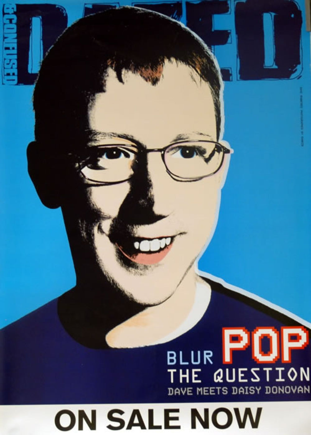 Blur Dazed & Confused - Dave Rowntree by Rankin UK Promo poster 23 X 16